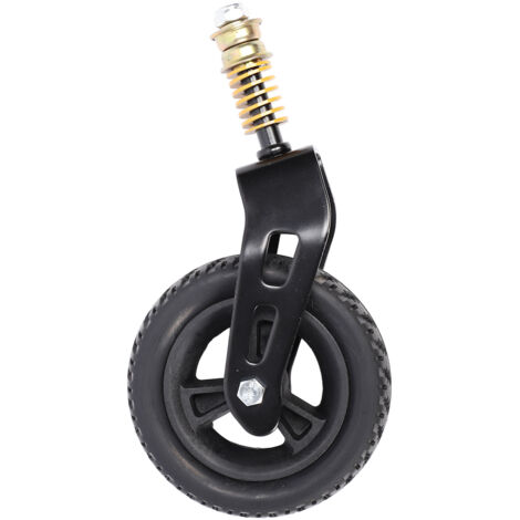 Roue avant pour fauteuil roulant avec ressort amortisseur, moyeu en PU à 360 degrés, roulette avant pour déambulateurs et rollators
