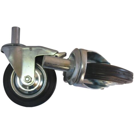 ROUE AVEC FREIN POUR ÉCHAFAUDAGE VARSOVIE 160MM - RUS/KOLO O