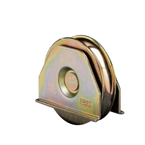 Roue avec plaque gorge V 100mm - FRATELLI COMUNELLO - 330V-100