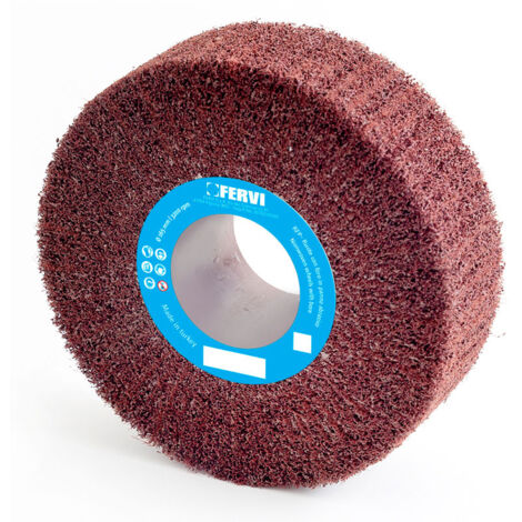 Roue avec trou en toile abrasive 200 x 50 x 110 mm moyenne