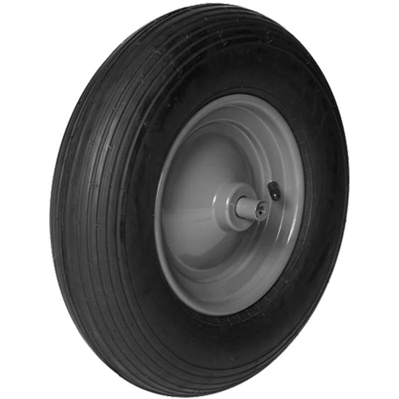 Roue axe plein Ø20MM - axe 150MM pour brouette Matador 11170