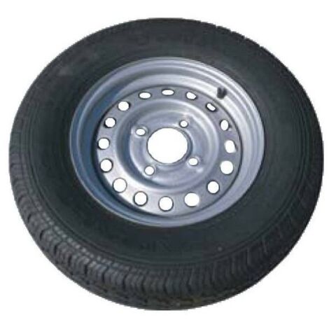 Roue complète 135/80 R 13  4 trous  Déport 30 mm