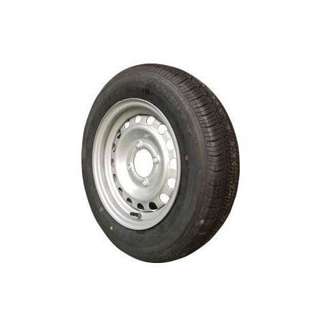 Roue complète 135/80R13  4 trous, déport 0 mm
