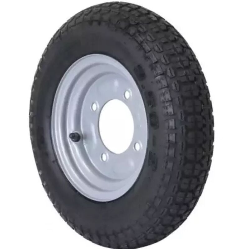 Roue complète 4 trous avec jante 8"