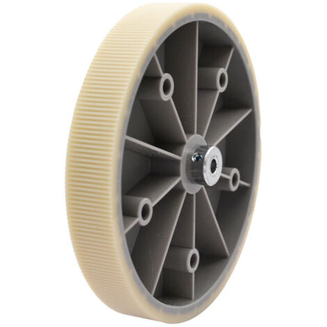 Roue compte-mètre 2 tours/mètre axe Ø7 mm - Synthétique striée - largeur 25 mm