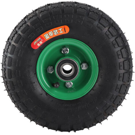 Roue de 10,5 pouces, pneu 4.10/3.50-4, avec roulement 6204-2RS intégré, pour chariot à outils gonflable en caoutchouc