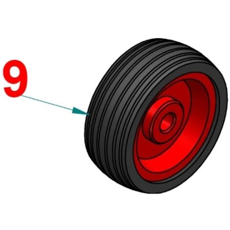 Roue de 160 mm de diamètre faucheuse arrière PERUZZO FOX