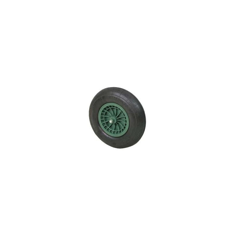 Roue de brouette pneumatique avec roulements - axe 20x130 mm, empattement 80 mm