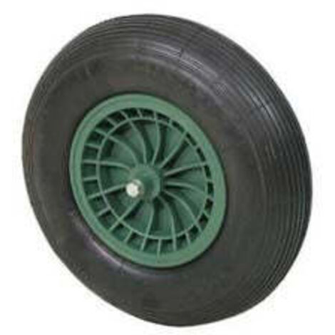 Roue de brouette pneumatique avec roulements - axe 20x130 mm, empattement 80 mm