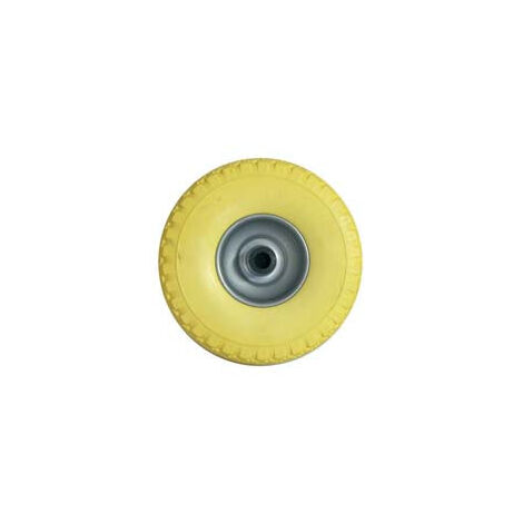 Roue de chariot en PU massif 260mm, jante en acier peint - ø mm.260x85 trou 20mm