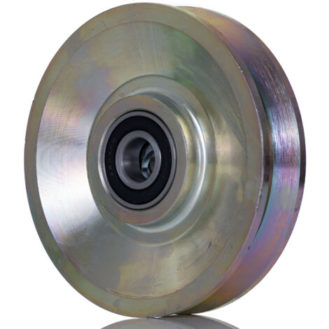 Roue de chariot Fonte 150mm x 33mm, alésage 20mm, longueur 33mm, Roulement à bille, Capacité de 800kg ( Prix pour 1 )
