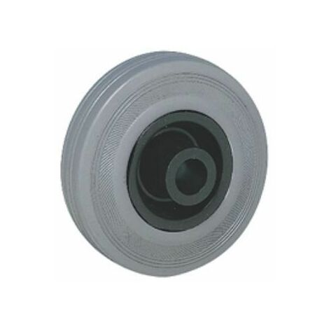 Roue de chariot Pleine Guitel Hervieu Ø 125mm, l. 35mm, Ø alésage 12mm, Alésage lisse, 125kg max ( Prix pour 1 )