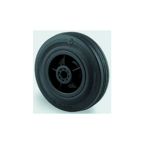 Roue de chariot Pleine Guitel Hervieu Ø 125mm, l. 35mm, Ø alésage 12mm, Roulement à rouleaux, 125kg max ( Prix pour 1 )