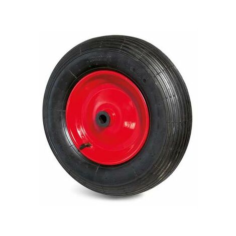Roue de chariot Pneumatique Guitel Hervieu Ø 400mm, l. 94mm, Ø alésage 20mm, Roulement à rouleaux, 200kg max ( Prix pour 1 )