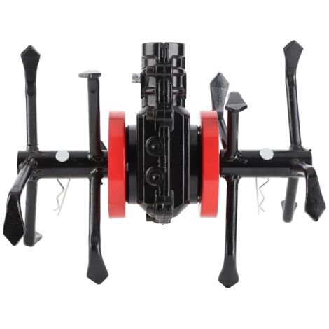 Roue de cultivateur en alliage aluminium-fer 26 mm à 9 dents pour motoculteur