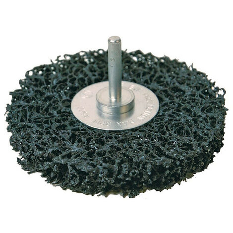 Roue de decapage abrasive sur tige pour multi materiaux Ø 100 mm