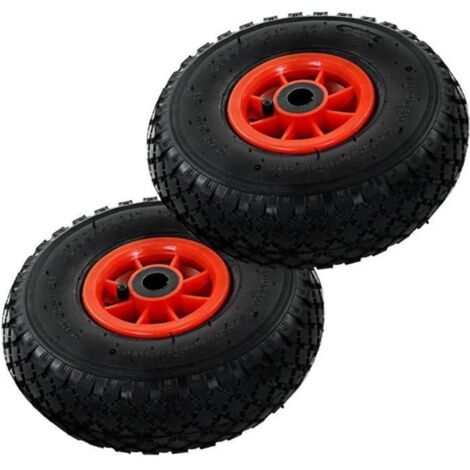 Roue de diable 2 pcs Caoutchouc 3.00-4 (260 x 85 mm)-HUA