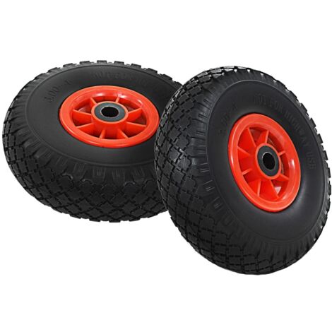 Roue de diable 2 pcs PU solide 3.00-4 (260 x 85 mm) CFW300654