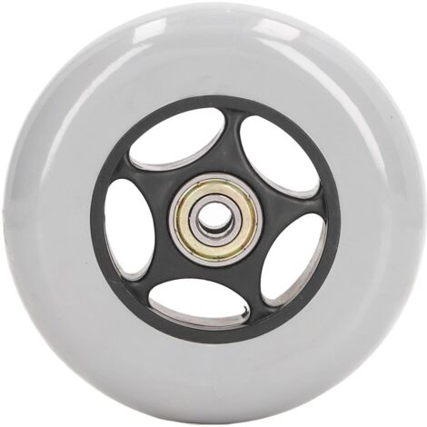 Roue de Fauteuil Roulant 4 Pouces en PVC à Faible Bruit, Pièce de Rechange pour Roulettes Avant et Arrière en PVC Solide de qualité Supérieure, Pneus pour Fauteuils