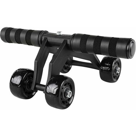 Roue de Fitness Abdominale,Roue Abdominale Exercice,Roue Abdominale entraînement,AB Roller Wheel Abdominal,Roues AB,Roue Abdominale Homme(noir)