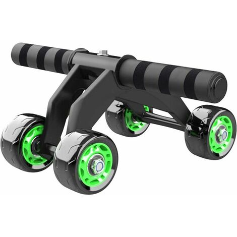 Roue de Fitness Abdominale,Roue Abdominale Exercice,Roue Abdominale entraînement,AB Roller Wheel Abdominal,Roues AB,Roue Abdominale Homme(vert)