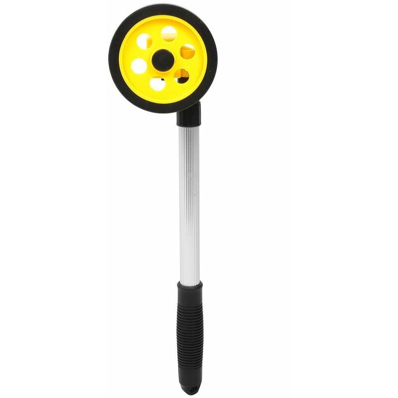 Ersandy - Roue de mesure de distance 9999,9 m, roues de mesure industrielles réglables avec tige télescopique à poignée, pour intérieur extérieur