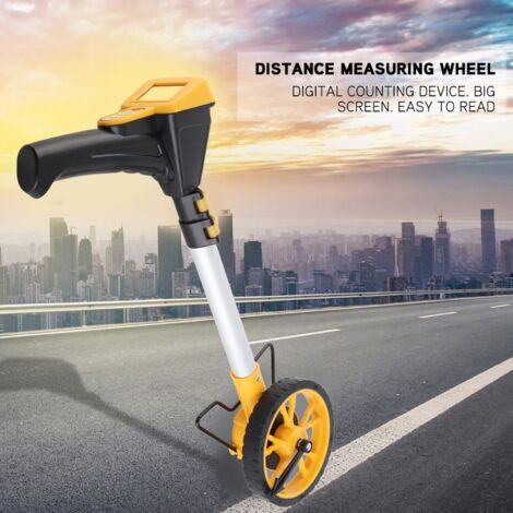 Roue de mesure de distance numérique pliable pour les ouvriers du bâtiment, des routes et des terrains