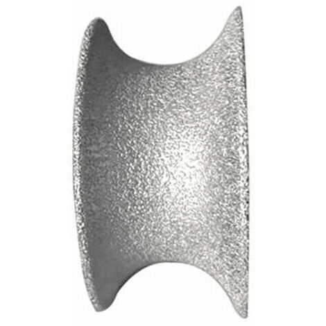 Roue de meulage diamant brasé marbre verre rainuré bord roue de meulage Quartz pierre plaque semi - circulaire bord type roue concave Épaisseur de meulage: 30 mm