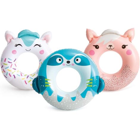 Roue de natation pour enfants, Ø 76 cm, lama rose, INTEX