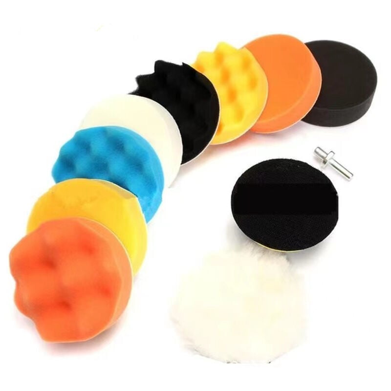 Roue de polissage de beauté de voiture ciré 6 pouces Sponge roue set Sponge disque boule de laine