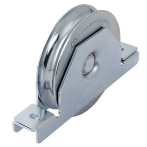 Roue de portail 80 mm – Support 1 roulement – Rainure ronde – Charge maximale 150 kg – Pour usage intensif – Combi Arialdo