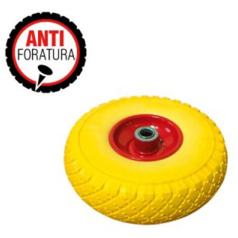 Roue de rechange anti-crevaison pour brouette - 10'' x 3.00 - 4 (2.60x85)