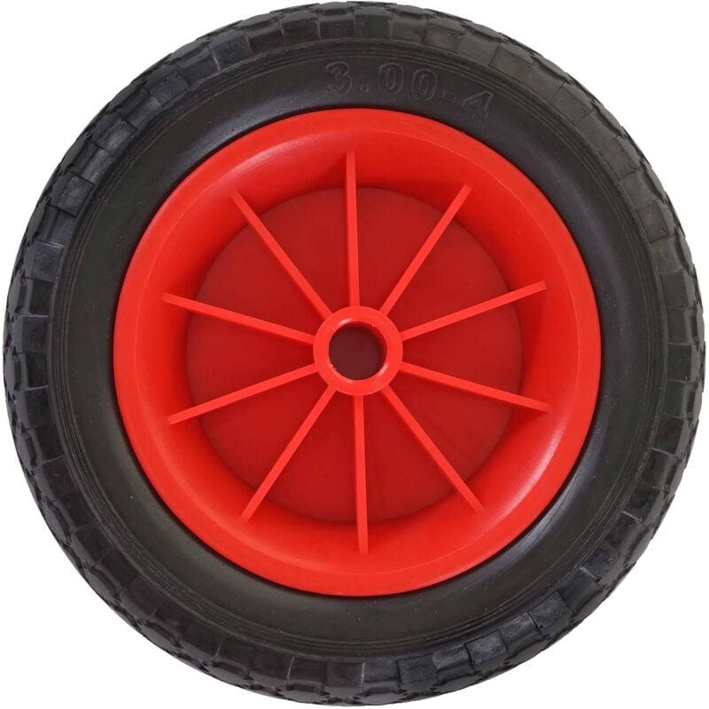 HHG - Roue de rechange pour chariot, pneu, diable de transport, roue pu 260x80 mm