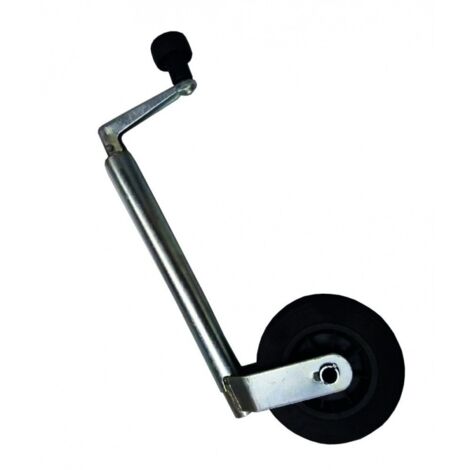Roue de remorque 35 mm – Charge max 75 kg – Caoutchouc et acier – Conçue pour usage intensif et transport de charges lourdes