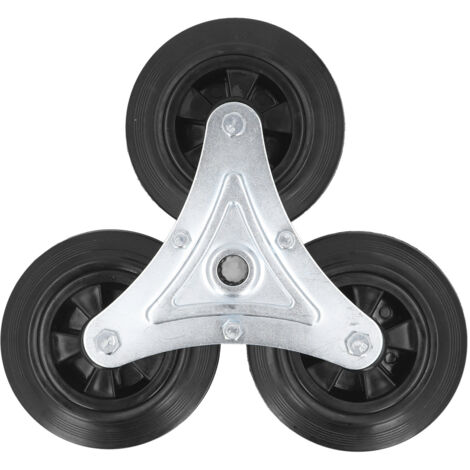 Roue de remplacement pour escaliers de 6 pouces en caoutchouc tri roue robuste