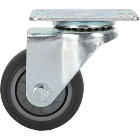 Roue de remplacement TPR 75 mm silencieuse et robuste pour chariot