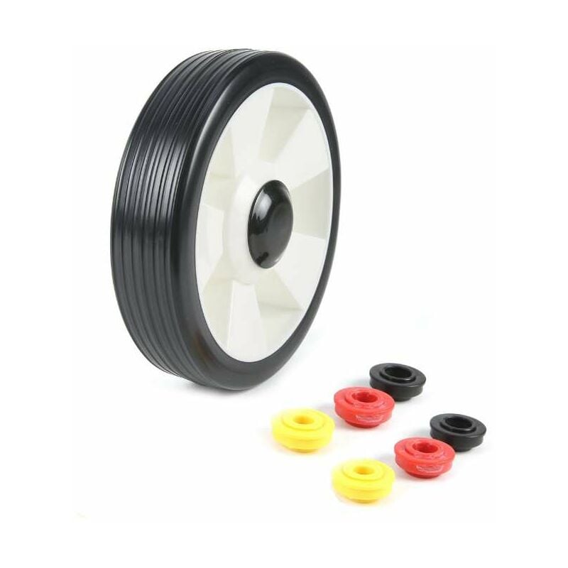 Cyclingcolors - Roue de tondeuse à gazon universelle ø 200mm avec bagues largeur de bande 50mm Générique Parc Entretien Rechange Chariot Barbecue