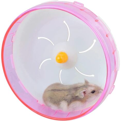 Roue d'exercice pour hamster, jouet de jogging silencieux de 18 cm, accessoire pour cage de hamster nain