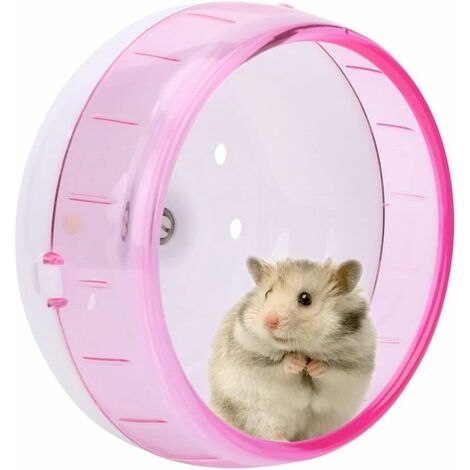 Roue d'exercice pour Hamster, Jouet pour Petits Animaux Roue, Roue pour Hamster silencieuse Roue Hamster pour Nain silencieuse pour Petit Hamster Guinée Cochon Jouets Roue silencieuse Gerbille
