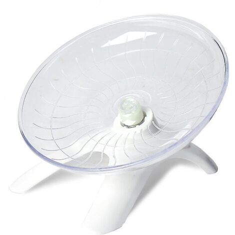 Roue d'exercice silencieuse en forme de soucoupe volante pour hamsters, gerbilles, souris, hérissons et autres.