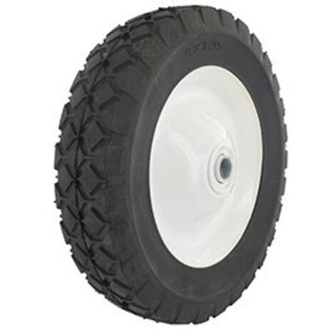 Roue en acier à moyeu déporté universelle - Ø: ext: 203mm, alésage: 12,7mm - Largeur: 38mm - Long moyeu: 35mm - Profil diamant
