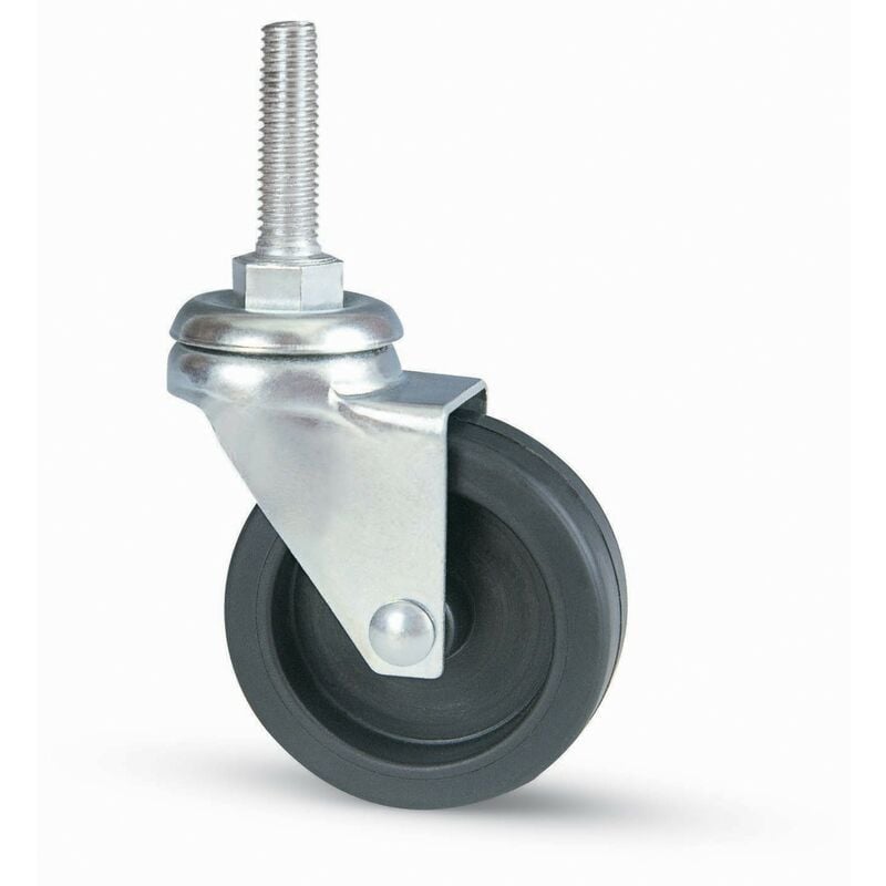 Roue en caoutchouc 8 pcs pour meuble d.50 avec tige filetée m.8x30 chaise fauteuil bureau - Salon