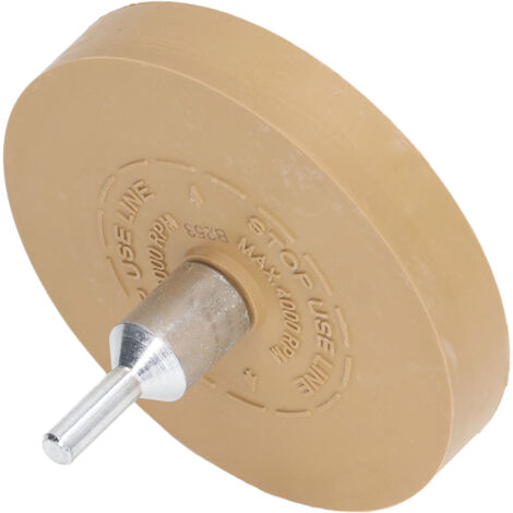 Roue en caoutchouc pneumatique de 3,5 pouces pour décapage adhésif - Enlèvement de vinyle haute vitesse 4000 tr/min