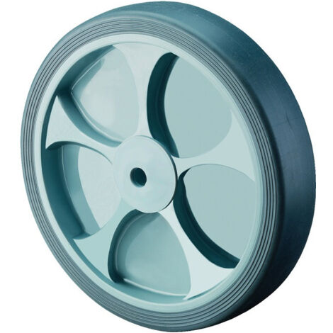 Roue en caoutchouc thermoplastique (gris), roulement à rouleaux