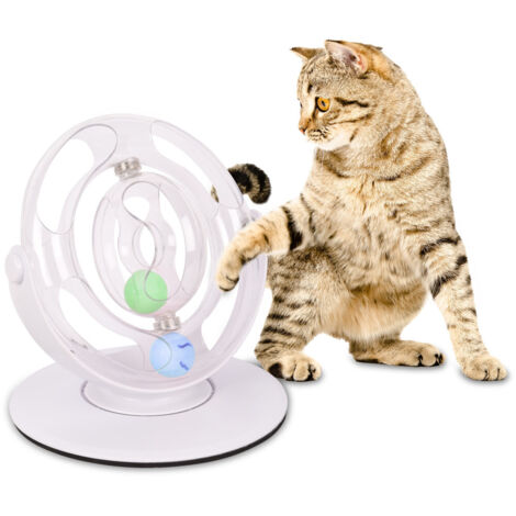Roue en rotation Dita ø 26 x 27.5 cm. jouet chat - Flamingo