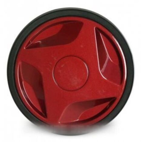 Roue + enjoliveur rouge pour Aspirateur MOULINEX RS-RT9513
