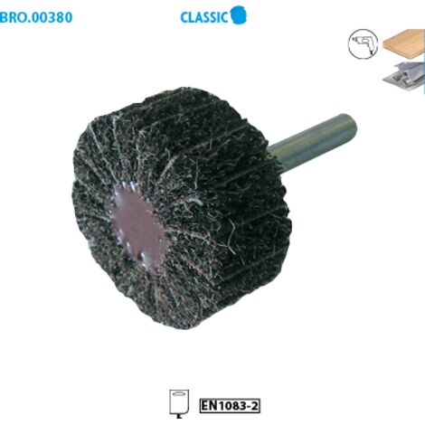 ROUE FINITION MIXTE D40 GR60 NYLON/CORINDON TIGE DE 6x35