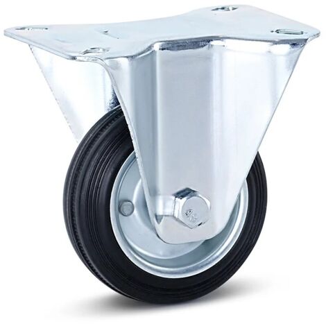 Roue fixe - MESO - Caoutchouc inodore - 80mm - 80kg