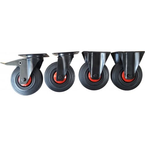 Roue Fixe, pivotant SAM, Ø 125mm, 3kg ( Prix pour 1 )