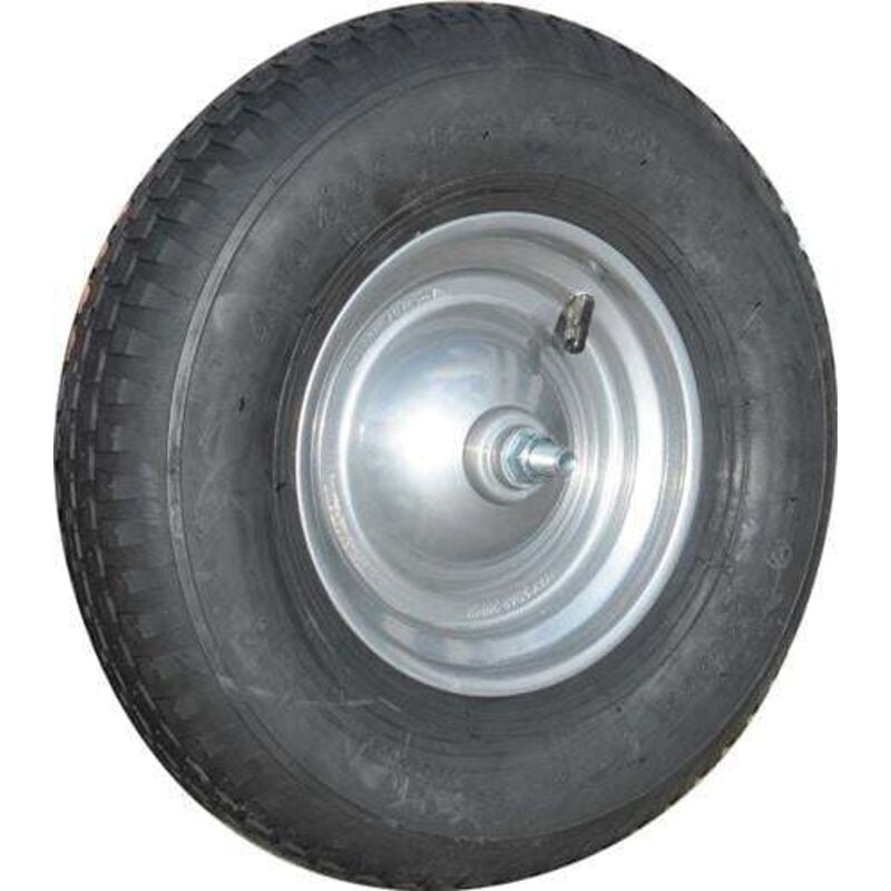 Müba - Roue gonflable d. de la roue 400 mm largeur roue 100 mm avec tuyau, axe